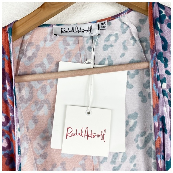 NWT Rachel Antonoff Willow Wrap Dress in Leopard Size XS - Picture 14 of 16